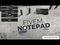 Advance qbcore  notepad Script for fivem