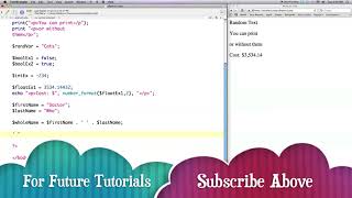 Web Design and Programming Pt 1 PHP
