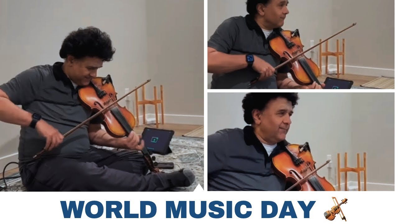 World Music Day 2024 🎶 | Violinist | Ganesh Rajagopalan | Instrumental ...