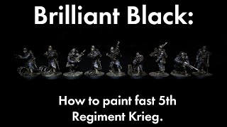 Brilliant Black: Speed Painting Death Korps of Krieg (again)