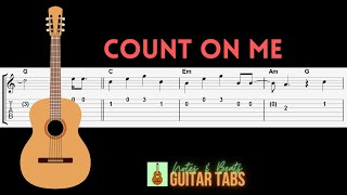 Bruno Mars- Count On Me GUITAR TAB V1: Melody