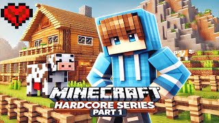 My PERFECT Start in Minecraft Hardcore (#1) Hindi | IPad GAMEPLAY