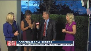 DAN SHAFFER takes #icebucketchallenge - bucket of ice over the head on live TV