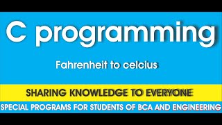 enter the temperature in fahrenheit to celsius.[c=((f-32)*5)/9]