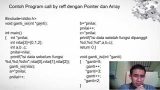 Contoh program pointer array