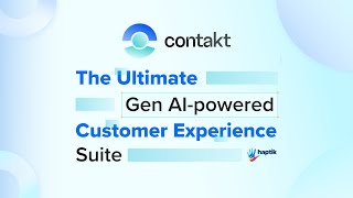 Introducing Contakt - A Generative AI CX Suite by Jio Haptik