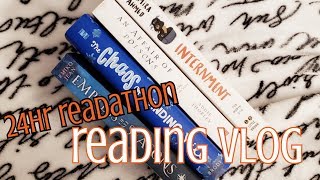 READING VLOG | 24hr readathon | thebooktubegames 🦄