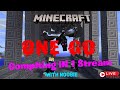 Completing Minecraft in One Stream With Noobie