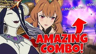 THIS TEAM IS SO DUMB LOL! ABSURD DAMAGE COLLAB COMBO! | Seven Deadly Sins: Grand Cross