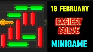 16 February Mini Game 100% Easily Solved Today | Hamster Kombat Mini Game 16 February | Mini Game