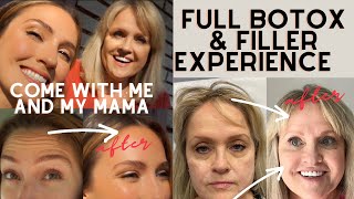 Full Botox and Filler Experience with me and Mama! Before and Afters!