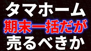 タマホーム、期末一括だが売るべきか！？