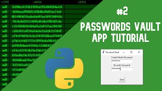 Python Tutorial: Create a Passwords Vault App #2 | Adding Fields to Vault