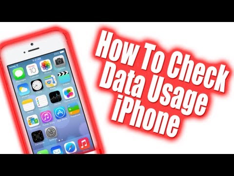 How To Check iPhone Data Usage - iOS 7 How To Check iPhone Data Usage - iOS 7