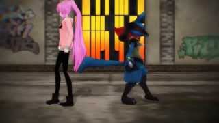 [MMD] L A the Lucario \u0026 Megurine Luka-HYBRID