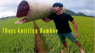 Vietnamese farmers bamboo crafts to harvest rice丨Bamboo Woodworking Art
