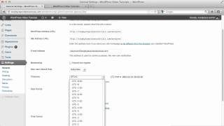 WordPress Tutorials 20 WordPress General Setting