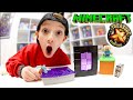 FATHER & SON TREASURE HUNT! (Minecraft Science Experiment!?)