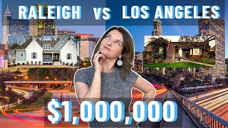 What 1 MILLION can get you in RALEIGH NC vs LOS ANGELES CA |  Living in Raleigh NC