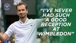 Daniil Medvedev "touched" by Wimbledon support in Second Round win | Wimbledon 2023