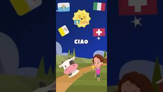 Hi in Italian for Kids CIAO | Hello Song 2023 Short | Toddler Learning and Language | ET littles