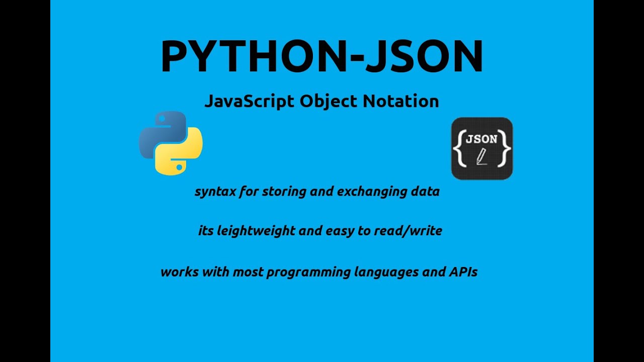 Python Json Tutorial For Beginners Python Json Tutorial For Beginners