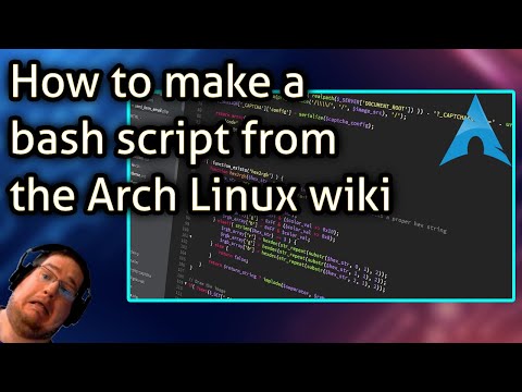 How to create a bash script from the Arch Linux wiki