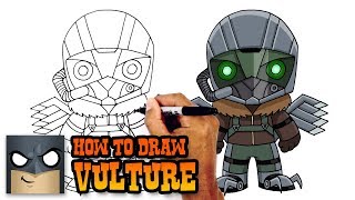 How to Draw Vulture | Spiderman Homecoming