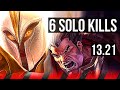 KAYLE vs DARIUS (TOP) | 6 solo kills, 500+ games, 9/3/6, Dominating | KR Master | 13.21