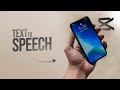 How to Use Text to Speech on Capcut (tutorial)