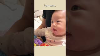 생후 120일) 기분이 좋다고 옹알이하는 아기 👶🏻🤳 육아브이로그 | 육아일기 | 귀여운아기 | 100일 |  신생아 | baby