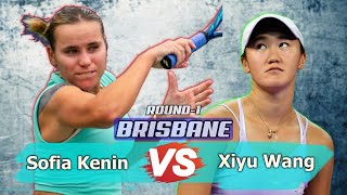 Sofia Kenin vs Xiyu Wang Rd. 1 Highlights ASB Classic Auckland Open 2025