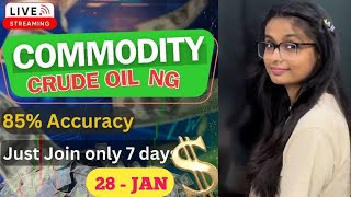 28 JAN | MCX Live Trading | Crude Oil Live Trading  | Commodity Trading Live Stock Market Live #mcx