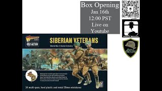 Bolt Action Soviet Siberian Veterans Unboxing from Warlord Games