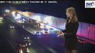 Red Alert: I-20 EB shut down in Lithonia with a deadly crash