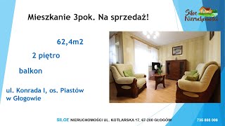 Mieszkanie 3pok. na sprzedaż ul.Konrada 1 Głogów