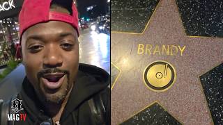 Ray J Visits Sister Brandy's Hollywood Walk Of Fame Star For The 1st Time! ⭐️