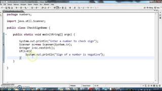 How to check whether a number is positive or negative in jav