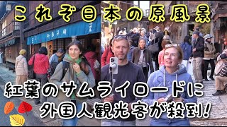 これぞ日本の原風景。紅葉のサムライロードに外国人観光客が殺到。妻籠宿は大混雑