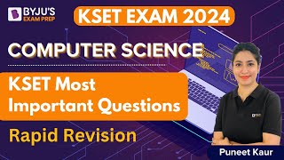 KSET 2024 EXAM | Computer Science | KSET Important Questions Rapid Revision | Puneet Mam