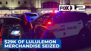 Portland police seize $29K worth of Lululemon from organized retail theft ring