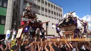 平成24年常陸国総社宮例大祭還幸祭　供奉行列金丸町見送