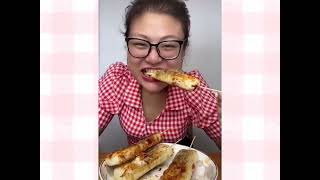 ASMR MUKBANG  : 脆皮炸年糕长视频 eating show china