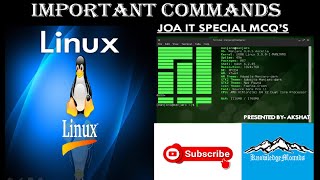 HPSSC JOA IT 939 MCQ SERIES || LiNUX COMMANDS ||