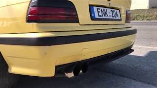 BMW E36 DTM muffler exhaust sound 320i M50B20