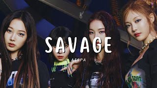 [BASS BOOSTED+EMPTY ARENA] aespa(에스파) - SAVAGE |kpoptifyy