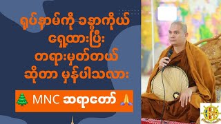 🙏 တရားအားထုတ်စဥ် ရုပ်နာမ်ကို ခန္ဓာကိုယ် ရှေ့ထားပြီး တရားမှတ်တယ် ဆိုတာ မှန်ပါသလား🌲