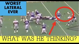 The WORST Lateral in NFL HISTORY