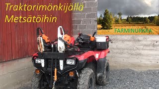 Traktorimonkijä käyttö metsätöissä