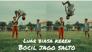 Aksi salto Akbar Hasri dkk ll ada bocil jago salto ll part 6